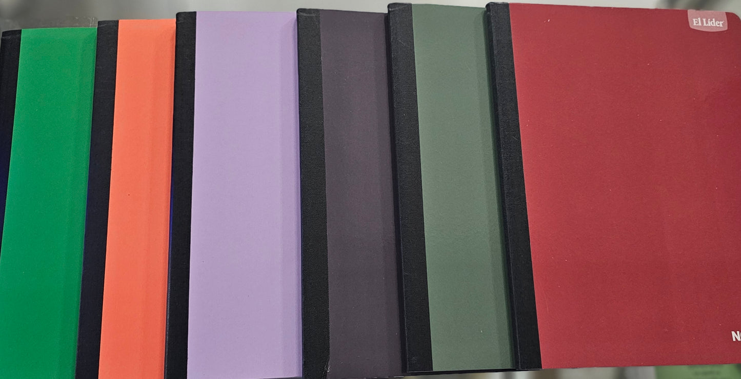 EL LIDER LIBRETAS COCIDAS ASSORTED COLORS