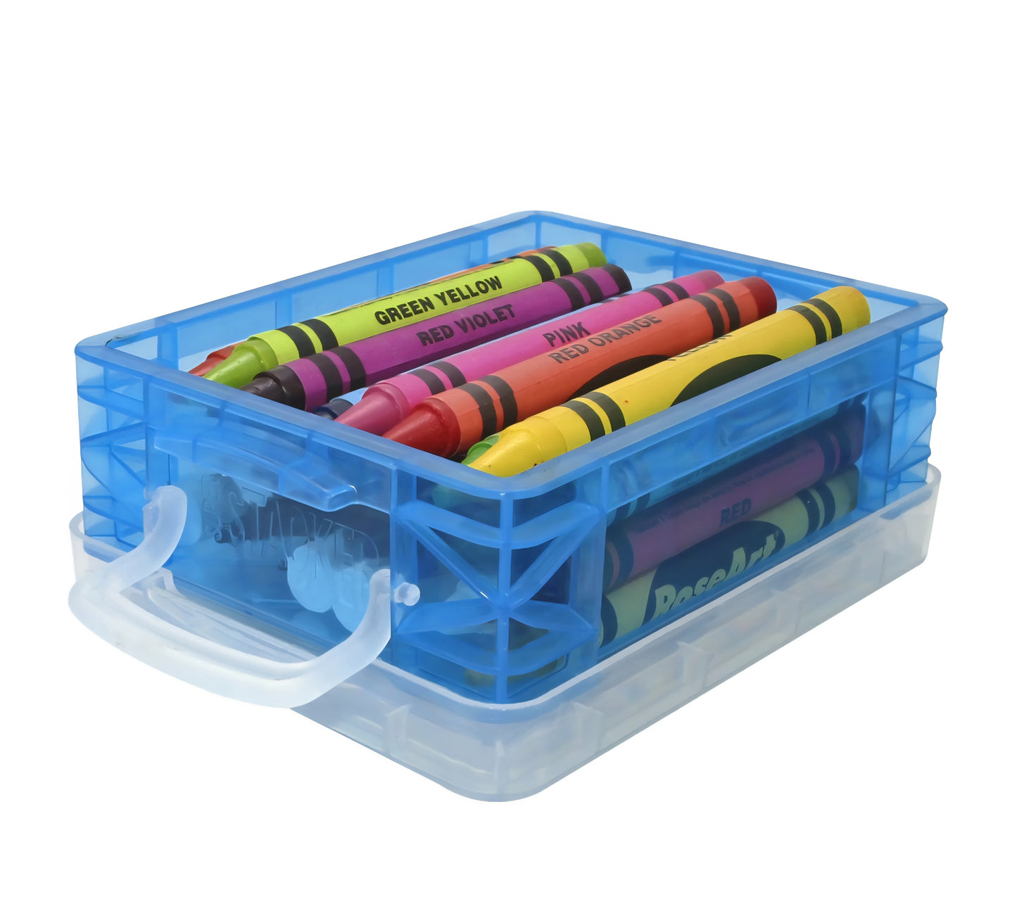 SUPER STACKER CAJA PLASTICA ASSORTED COLORS