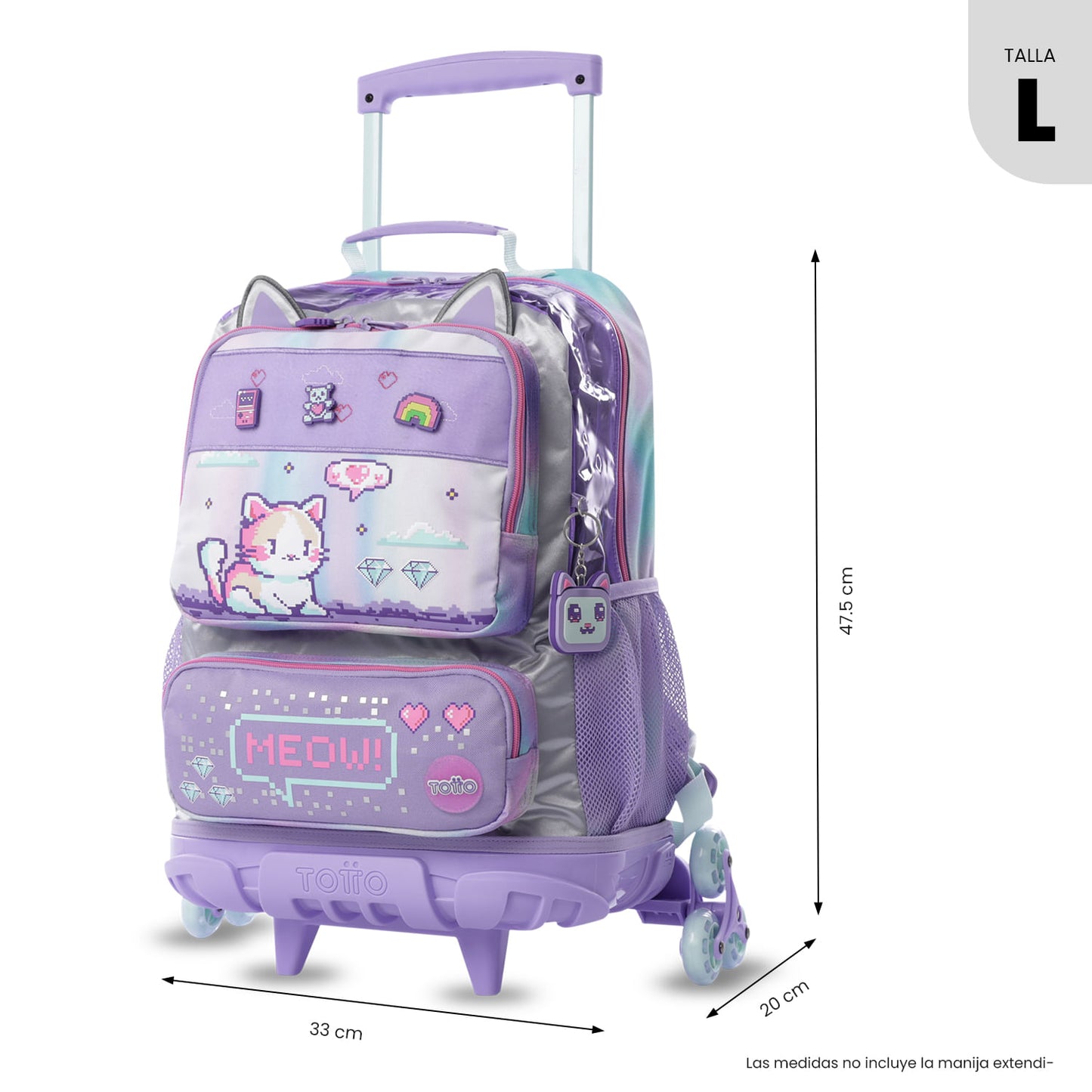 TOTTO Mochila de Ruedas Andy Cat