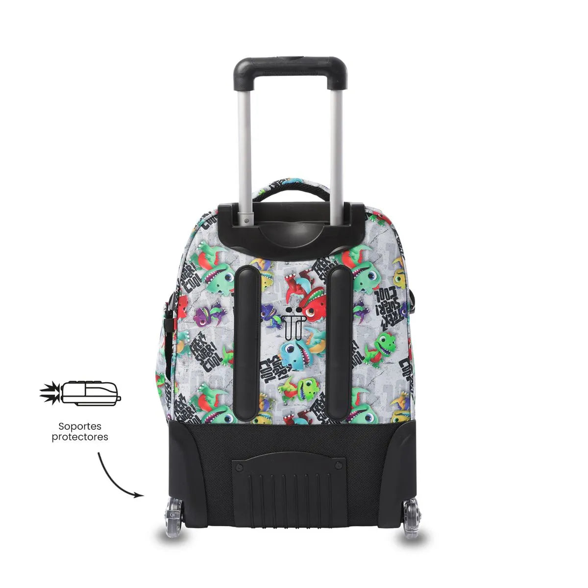 TOTTO MOCHILA CON RUEDAS T-REX SUPER COOL