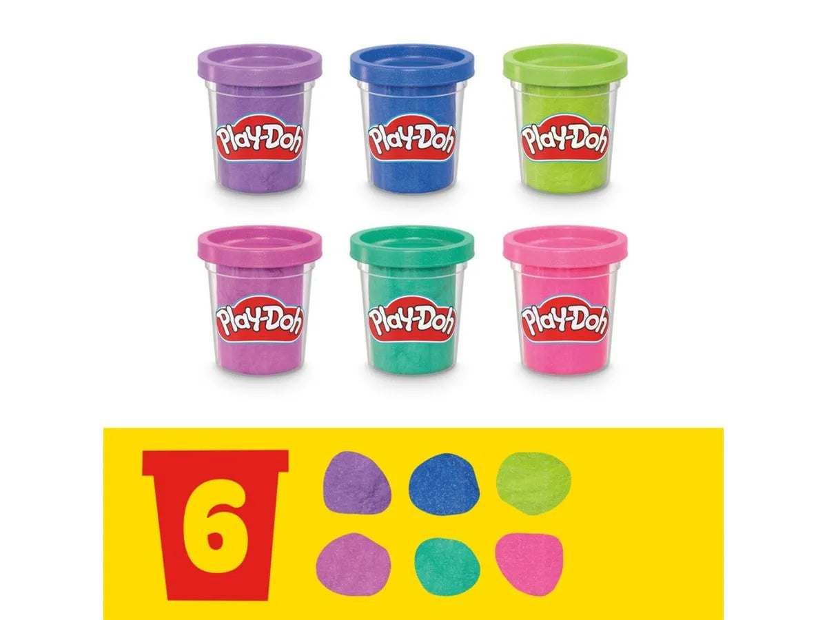 HASBRO PLAY-DOH COLECCIÓN BRILLANTE 6PCS