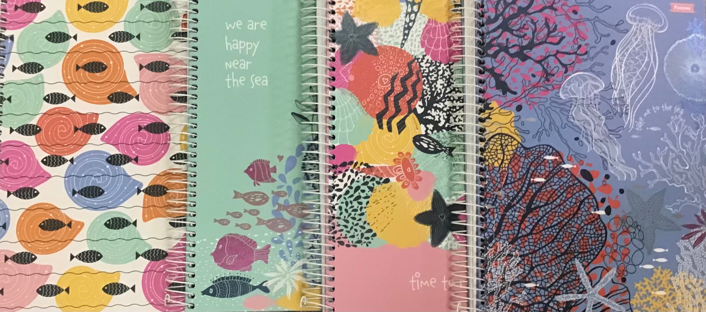 FORONI LIBRETA DE ARGOLLA CARPETA DURA SEA SOUL ASSORTED