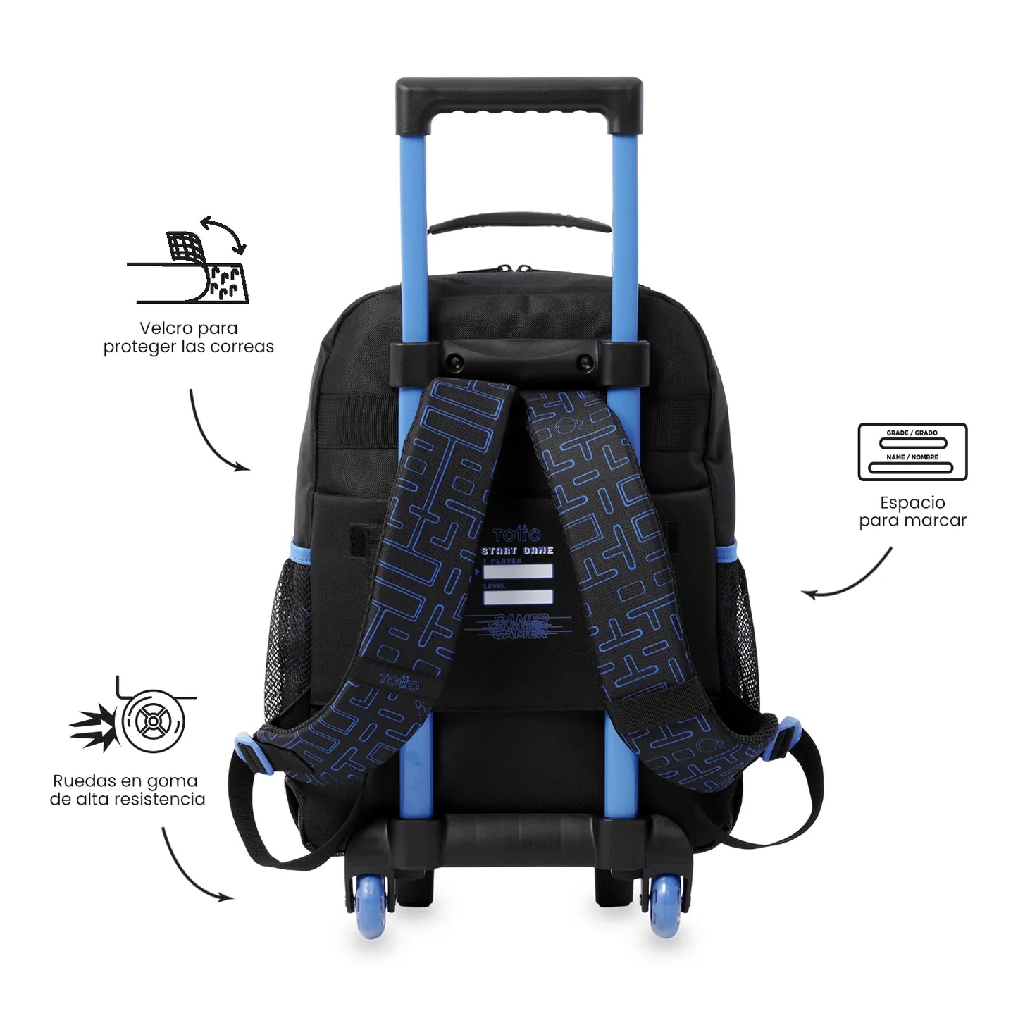 TOTTO MOCHILA CON RUEDAS VORTEX