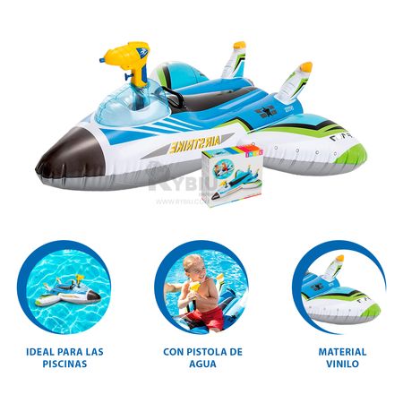 Intex Flotador Avion Con Pistola De Agua Color a Escoger