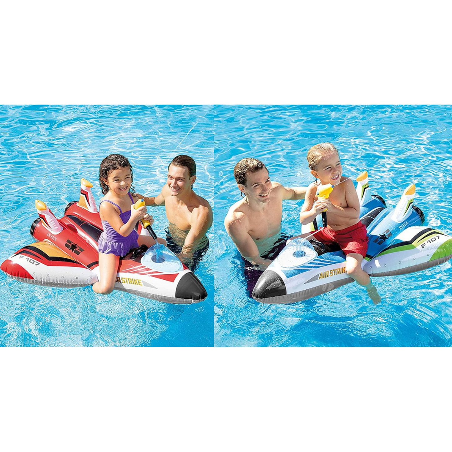 Intex Flotador Avion Con Pistola De Agua Color a Escoger
