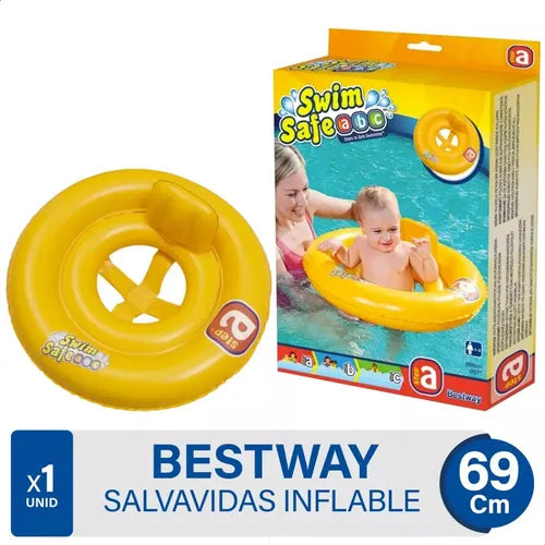 Bestway Flotador Salvavidas Inflable 69 Cm Amarillo