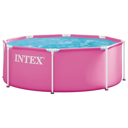 INTEX Pink Metal Frame Pool 8 x 30