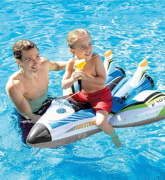 Intex Flotador Avion Con Pistola De Agua Color a Escoger